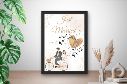 Geld cadeau bruiloft origineel verpakken met ons just married geld cadeau