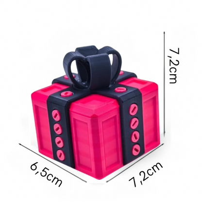 Optie: roze/zwart - 3D geprinte puzzel geld cadeau