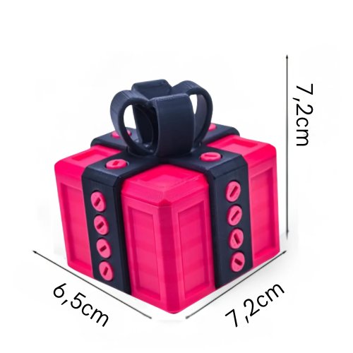 Optie: roze/zwart - 3D geprinte puzzel geld cadeau