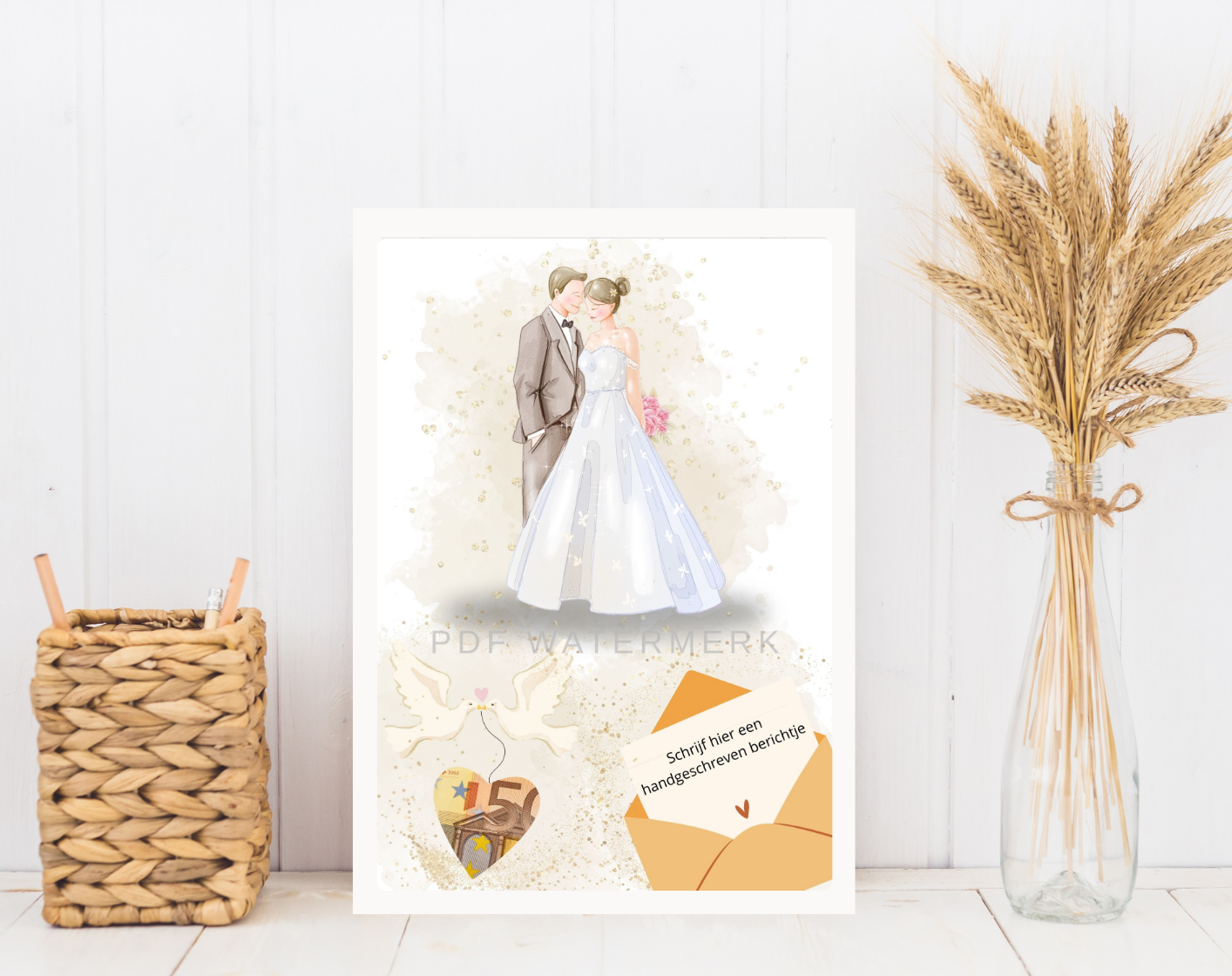 hoe geef je geld op een huwelijk? fotolijst geld cadeau voor bruiloft