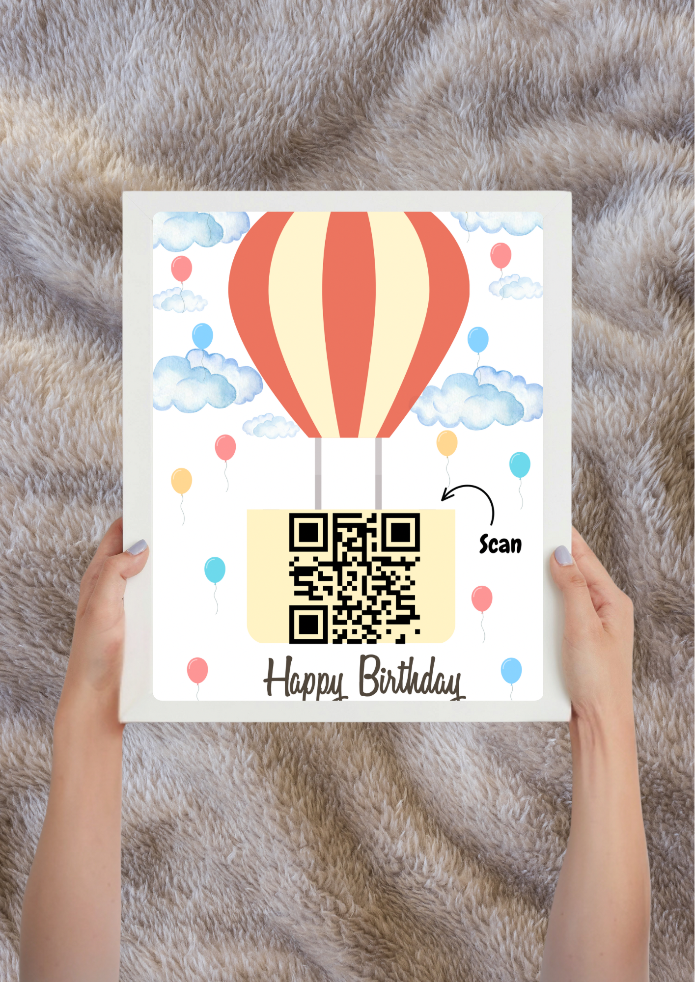 Gepersonaliseerd QR-code cadeau voor verjaardag