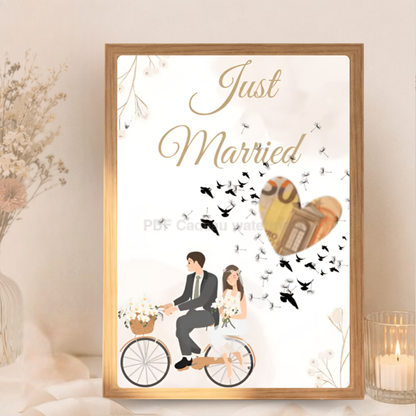 Just married geld cadeau trouw