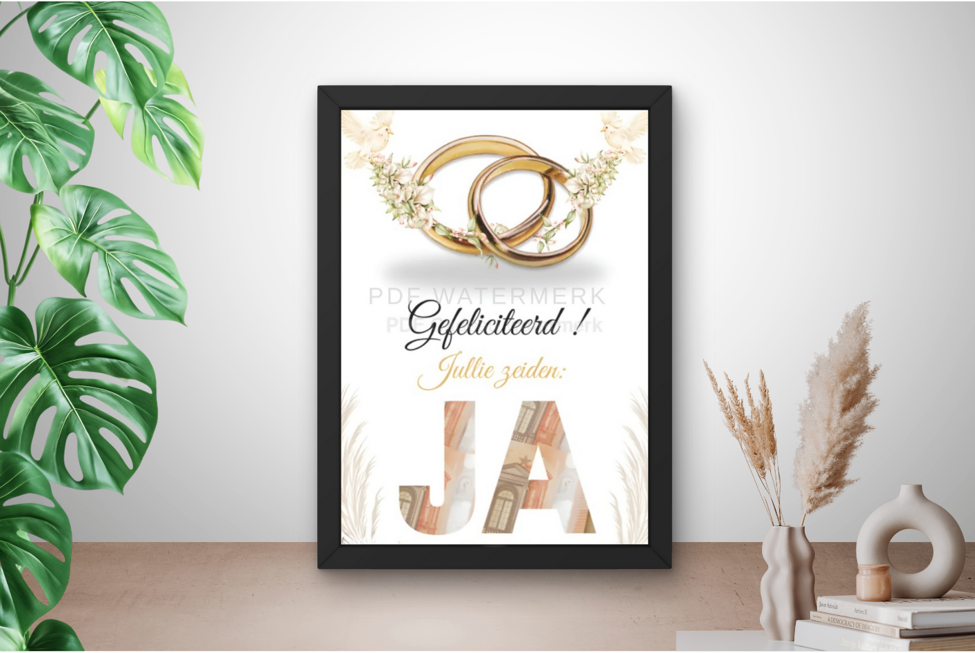 geld geven leuk verpakt voor de bruiloft!