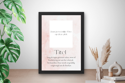 persoonlijk kado moeder in fotolijst met tekst