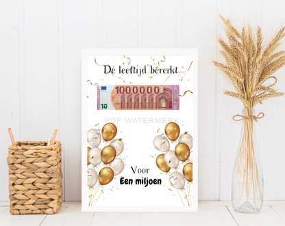 Origineel geld cadeau verjaardag