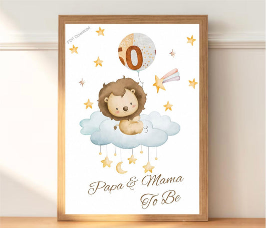 Voorbeeld print Papa & Mama to be - PDF cadeau - PDF Cadeau