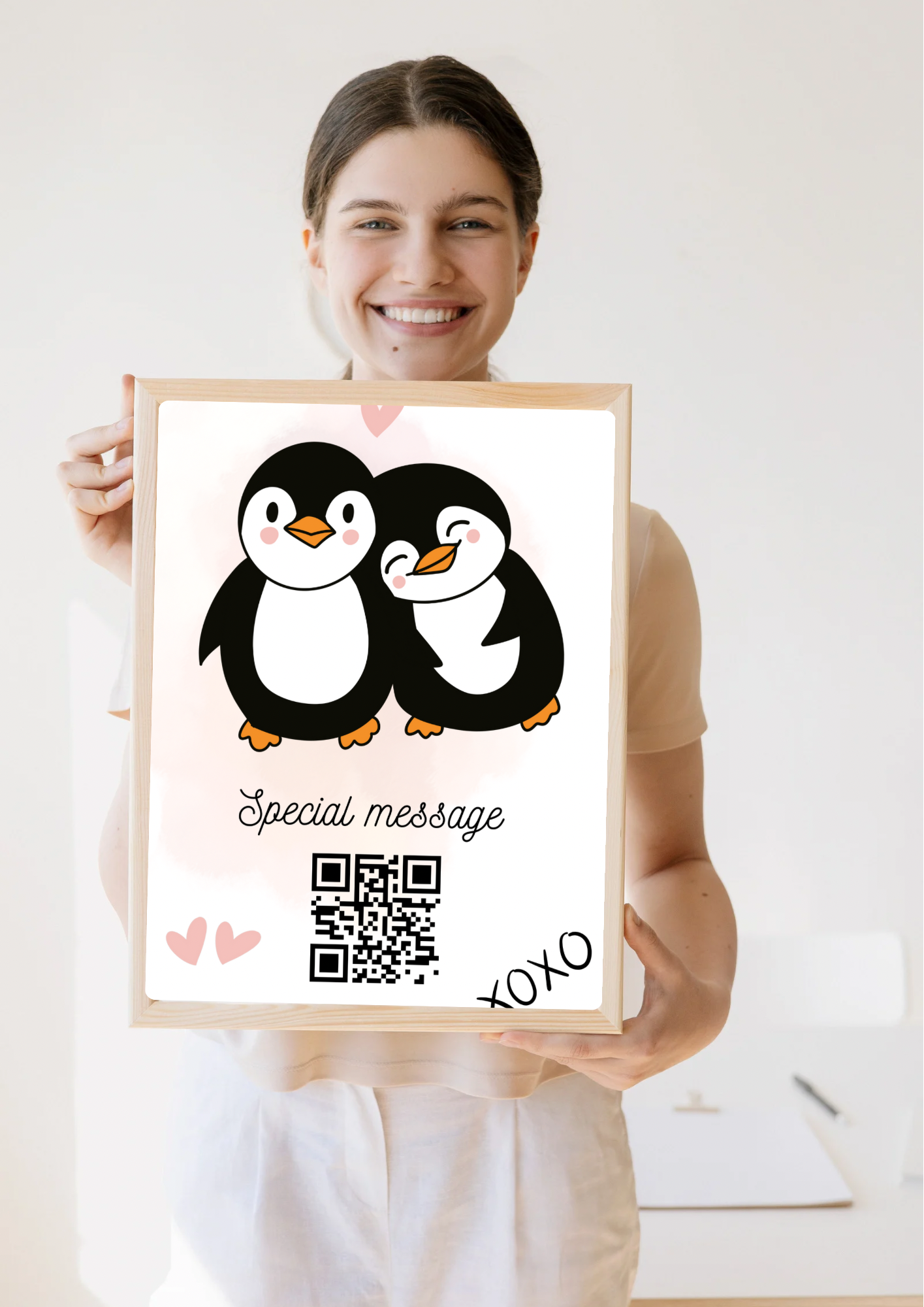 QR code met video of foto cadeau