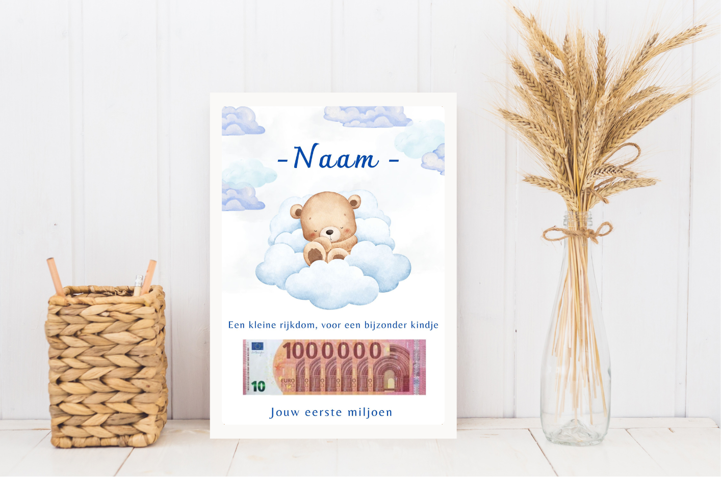 Geld geschenk geboorte jongen