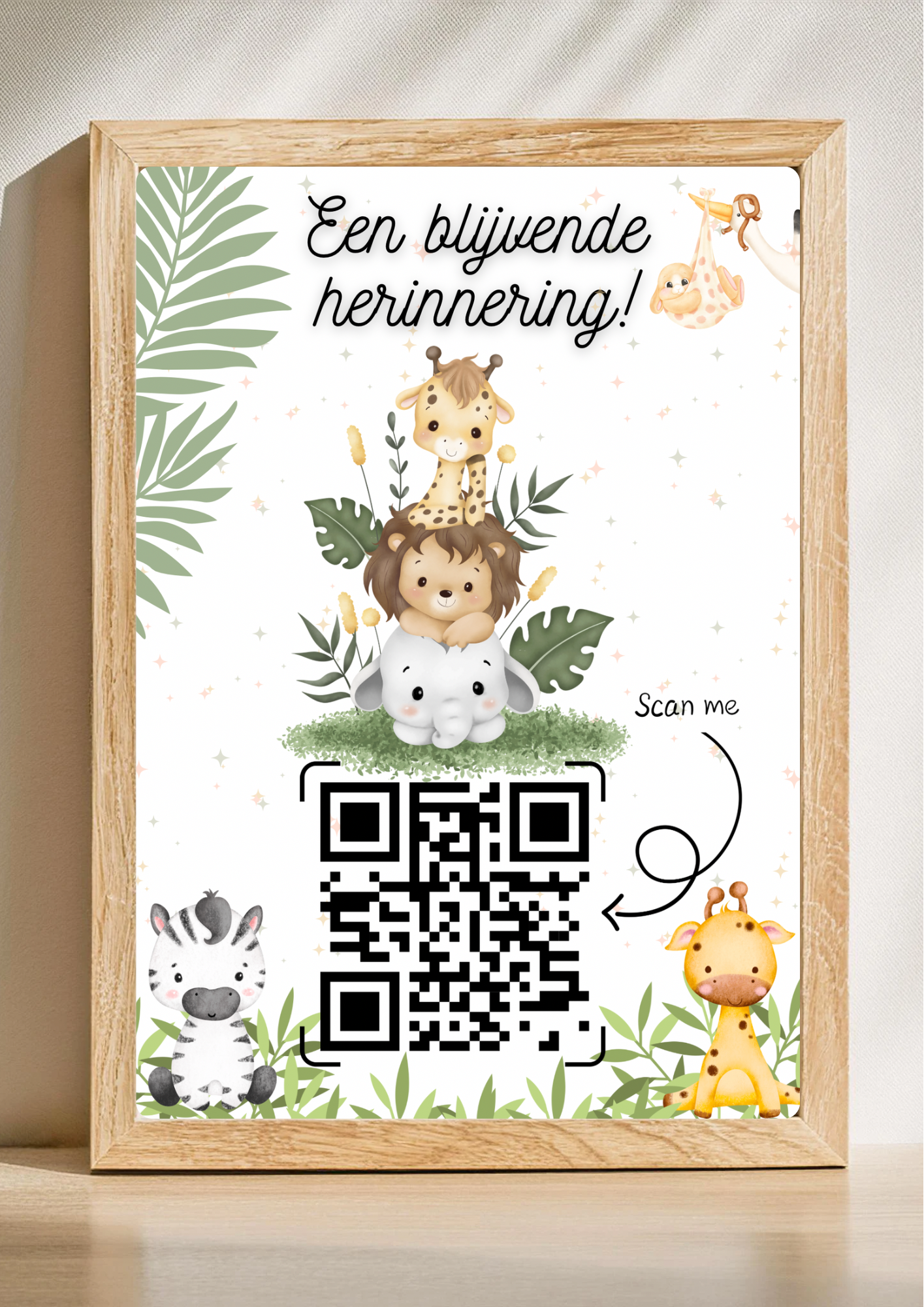 DIY QR-code herinneringsprint printen en inlijsten