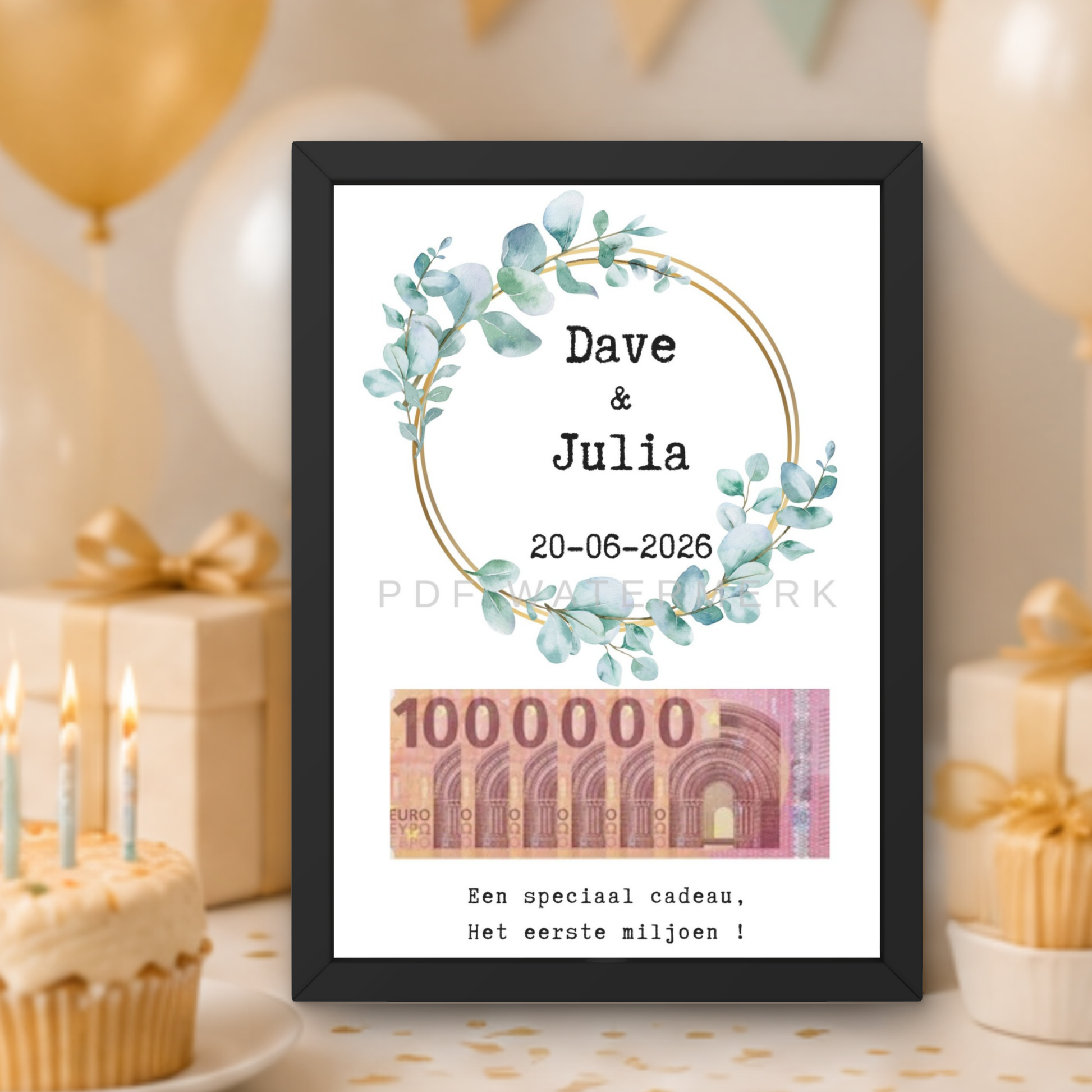 Bruiloft geld envelop cadeau geven