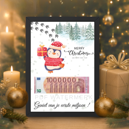 Fotolijst geldcadeau - Origineel geld geven kerstmis