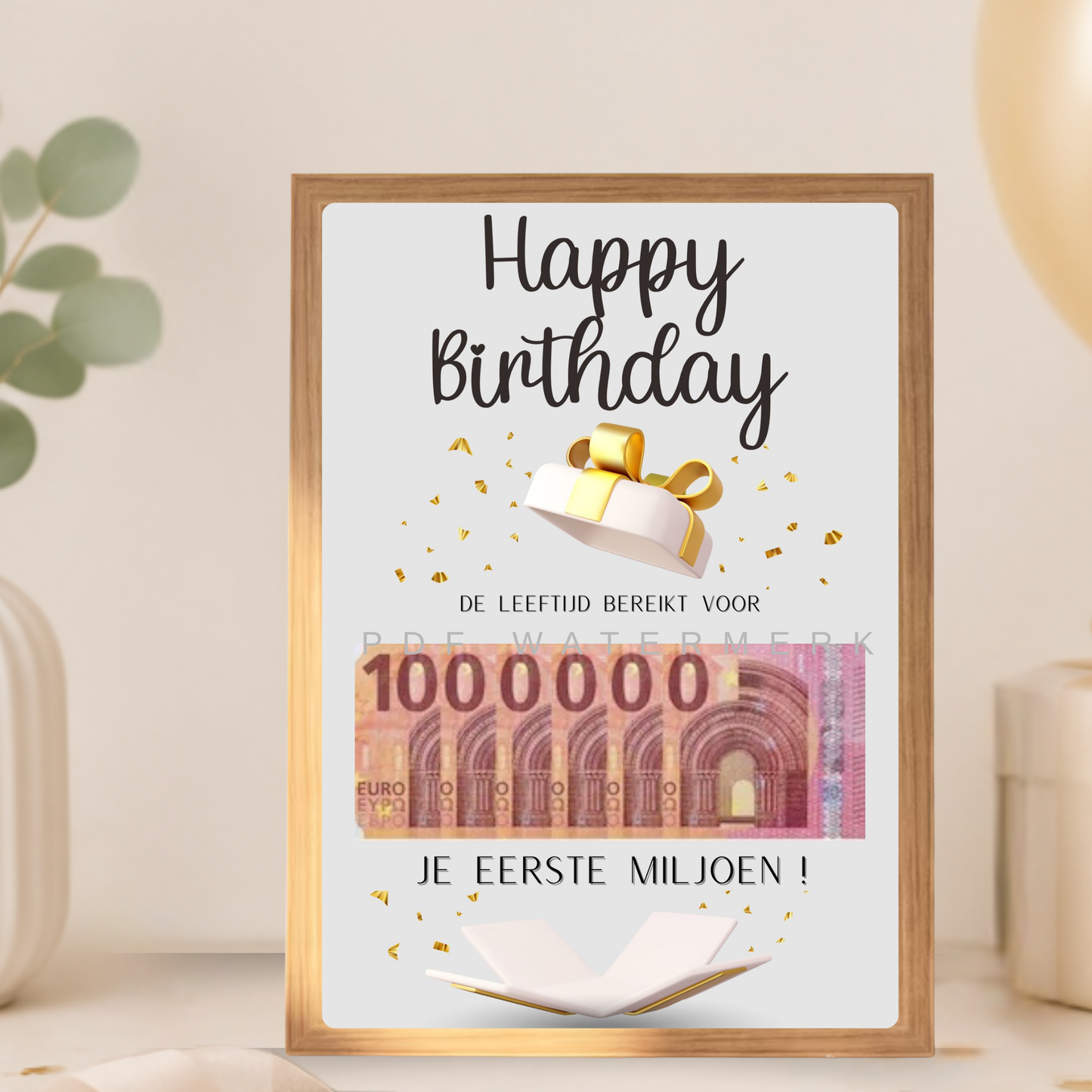geld geven leuk  verpakt tiener