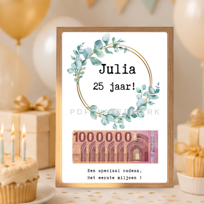 geld geven leuk verpakt verjaardag