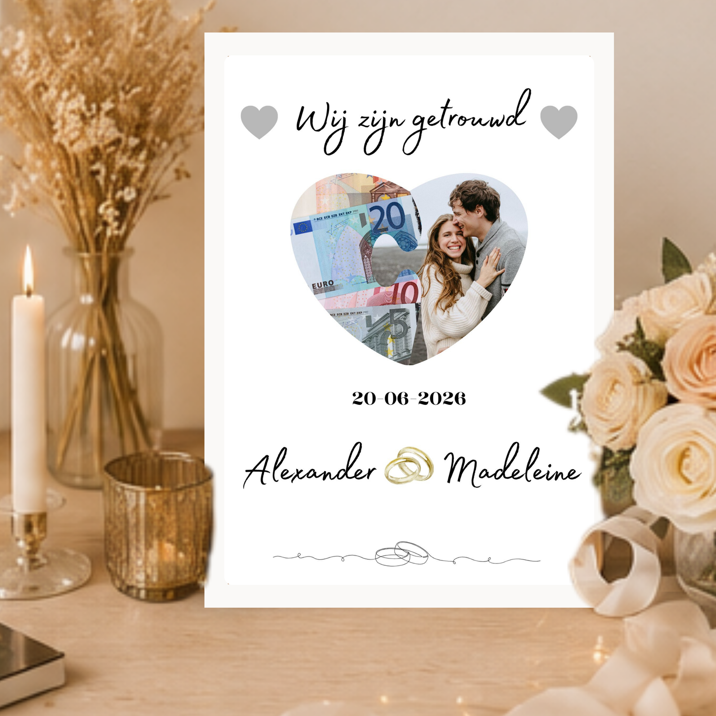 gepersonaliseerd Persoonlijk kado bruiloft gepersonaliseerd