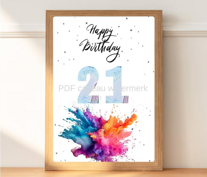 geld cadeau geven 21 jaar