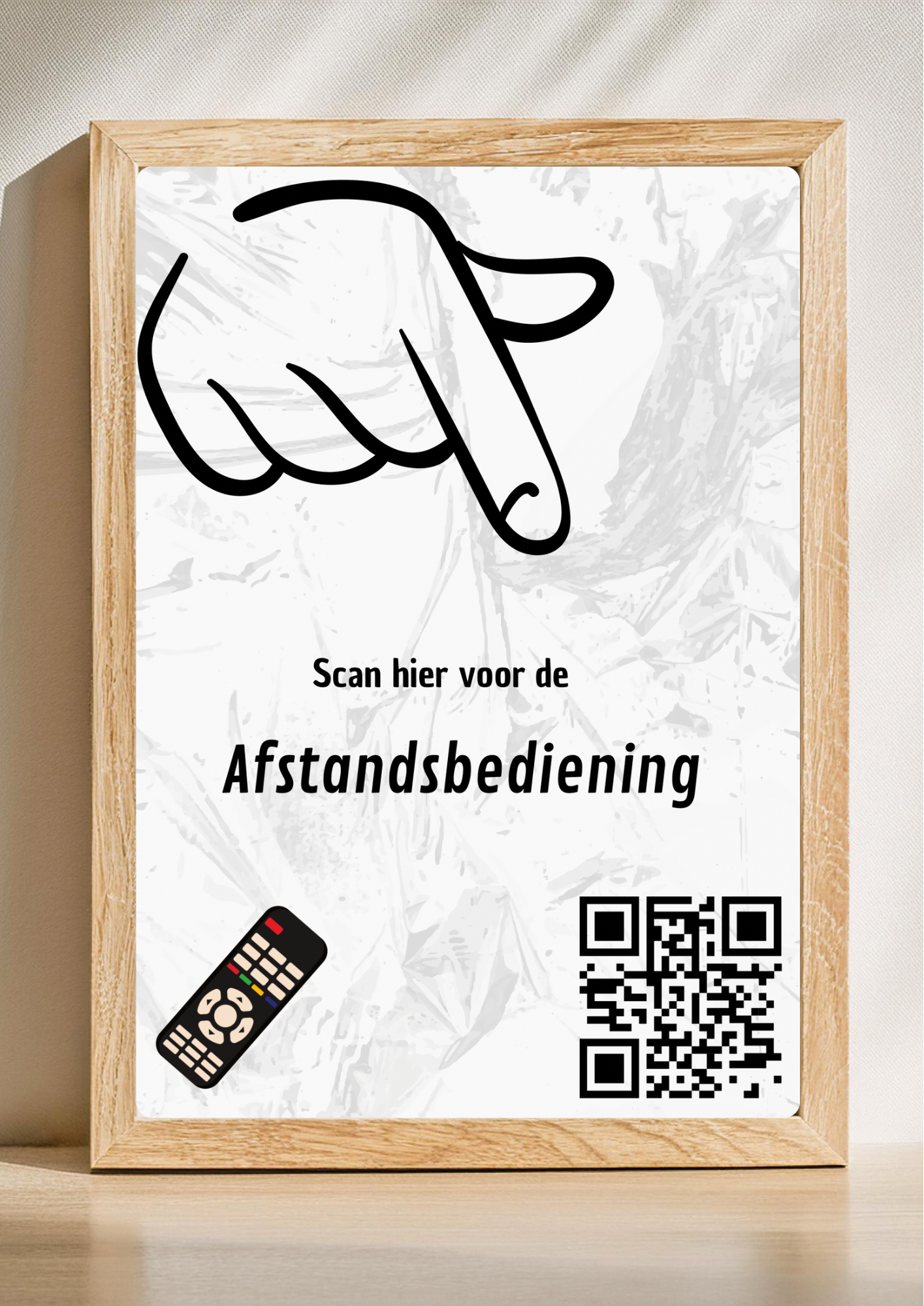 Afstandbediening - QR-code fotolijst