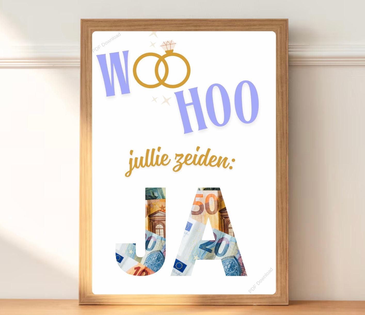 Woohoo jullie zeiden JA - PDF Cadeau