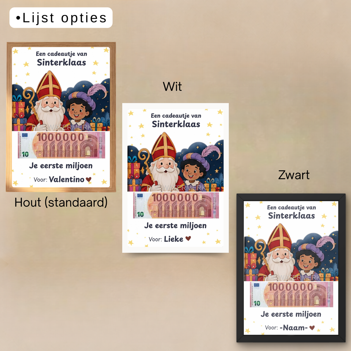 Geld cadeau geven Sinterklaas