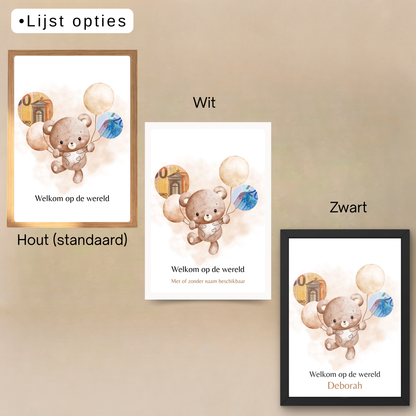 Origineel geboorte geld cadeau in fotolijst
