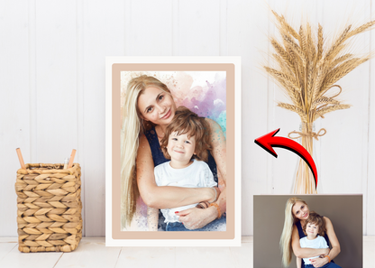 Blijvend cadeau vrouw in fotolijst