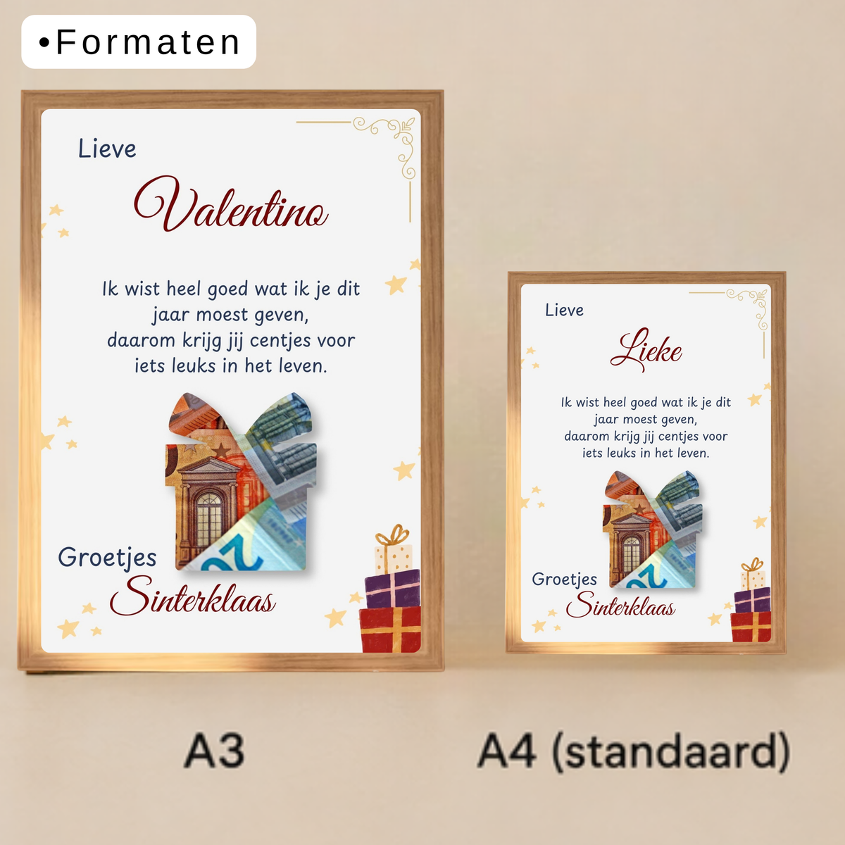 Geld kado Sinterklaas
