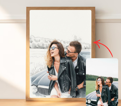 schilderij van foto laten maken