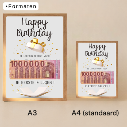 Fotolijst geldcadeau -  Geld geven leuk verpakt
