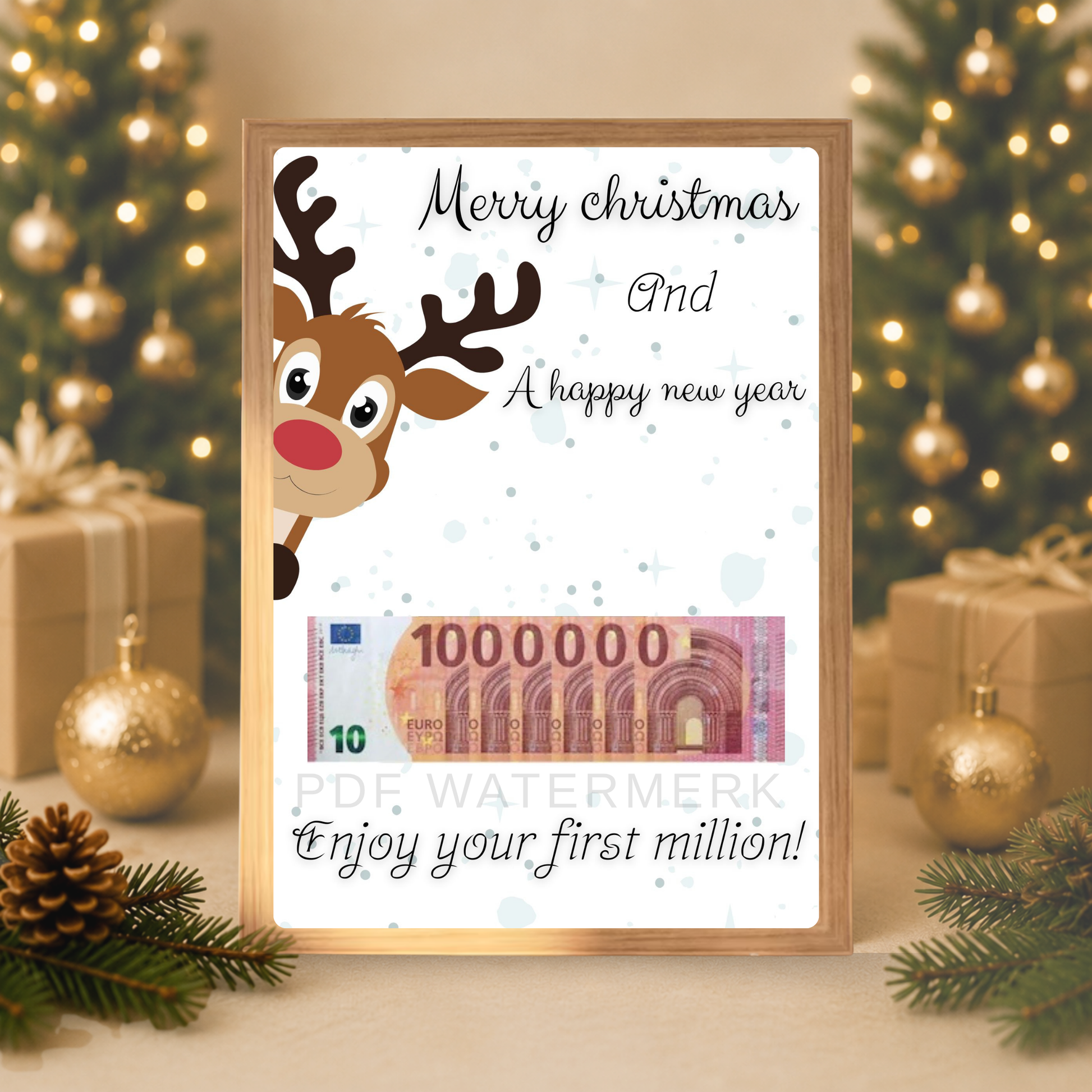 Je eerste miljoen kerst cadeau geld