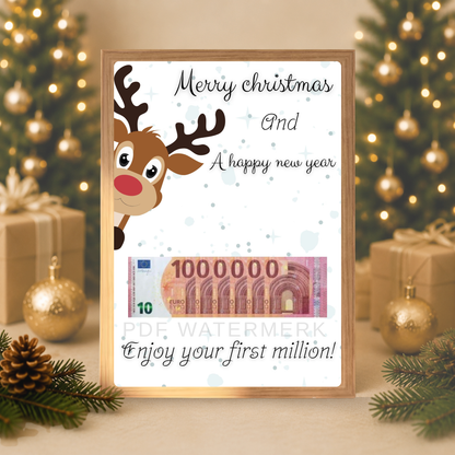 Je eerste miljoen kerst cadeau geld