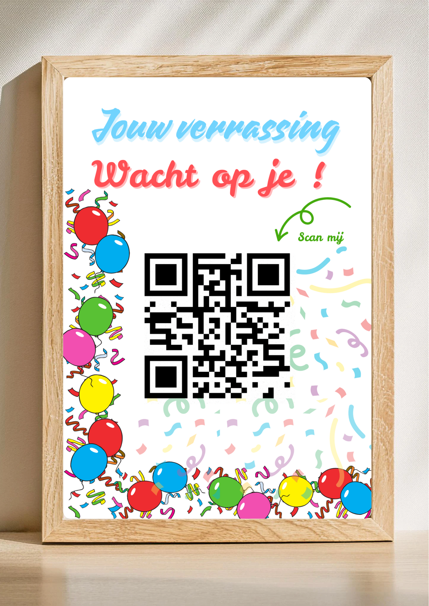 Uniek cadeau met verborgen boodschap via QR-code