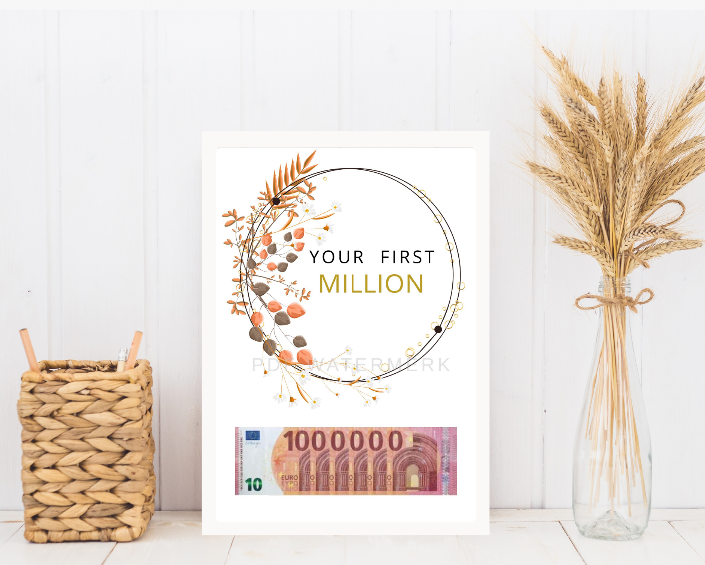 Geld cadeau geven in fotolijst