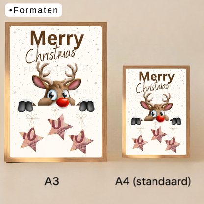 Fotolijst geldcadeau - Geld leuk verpakken kerst