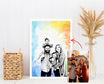 Foto laten omzetten naar tekening