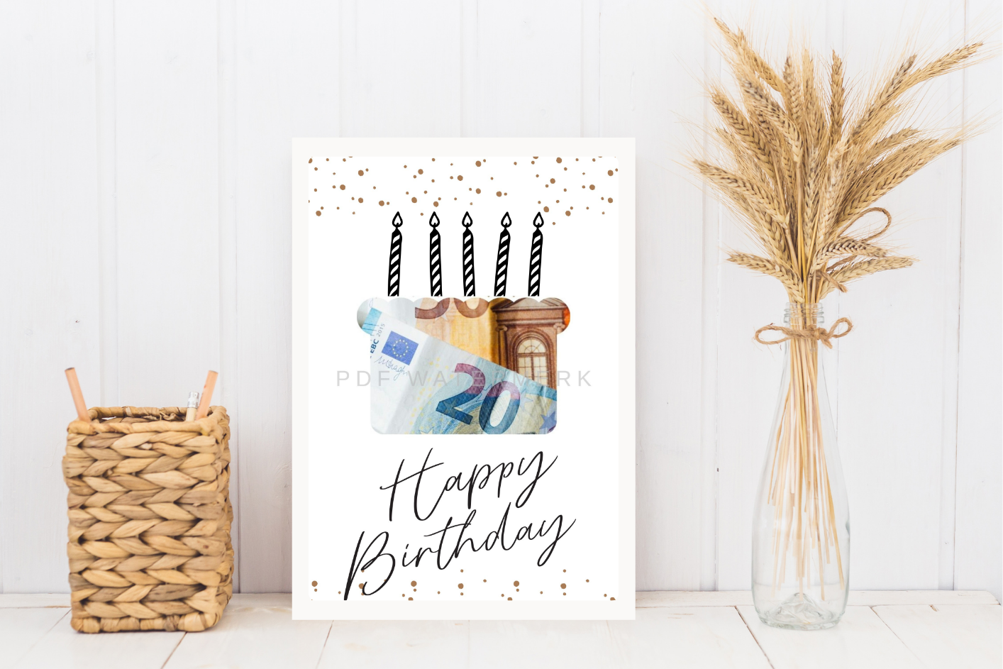 Fotolijst geldcadeau - Grappig geld cadeau voor een man / vrouw