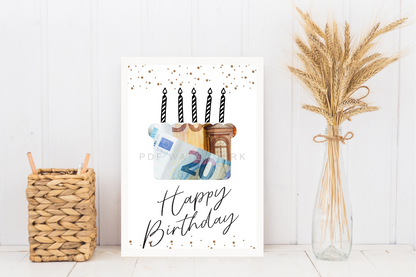 Fotolijst geldcadeau - Grappig geld cadeau voor een man / vrouw