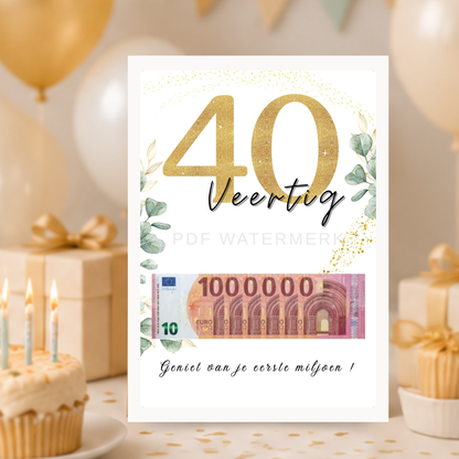 40 geld kado