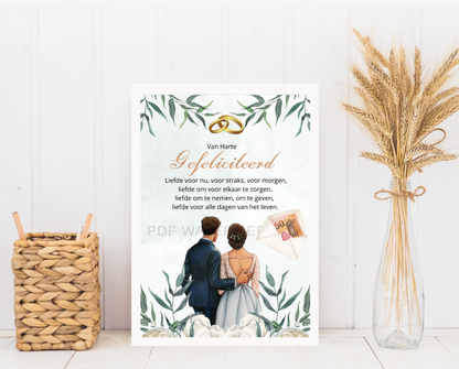 leuk verpakt geld geven bruiloft