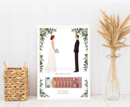 Fotolijst geldcadeau - origineel cadeau voor bruiloften