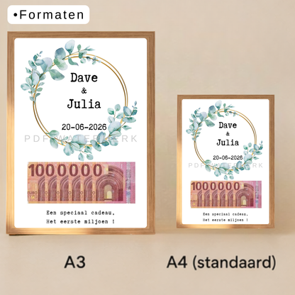 Creatief geld cadeau geven in fotolijst