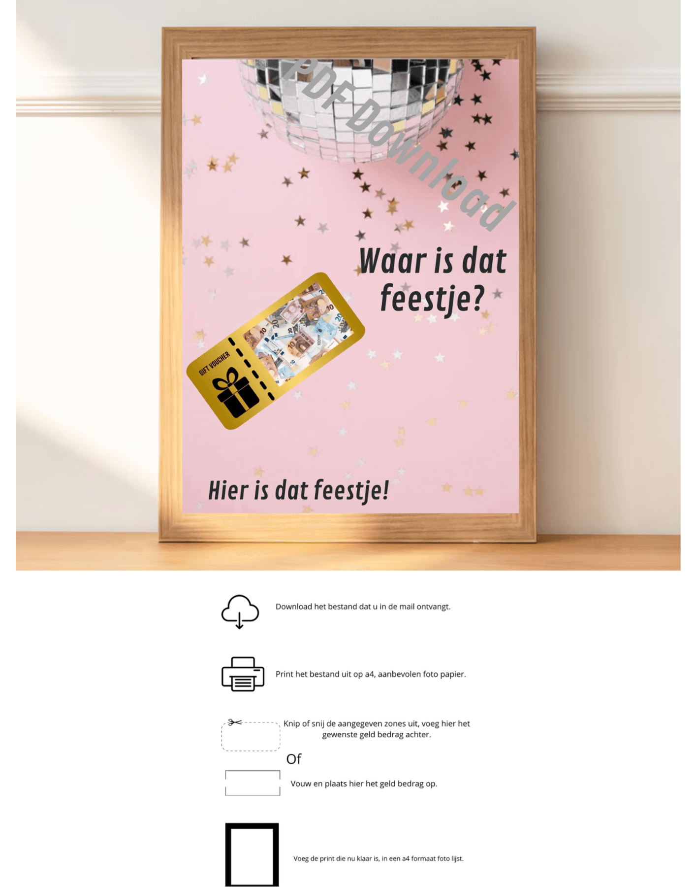 Waar is dat feestje? - PDF voor feestelijke gelegenheden - PDF Cadeau