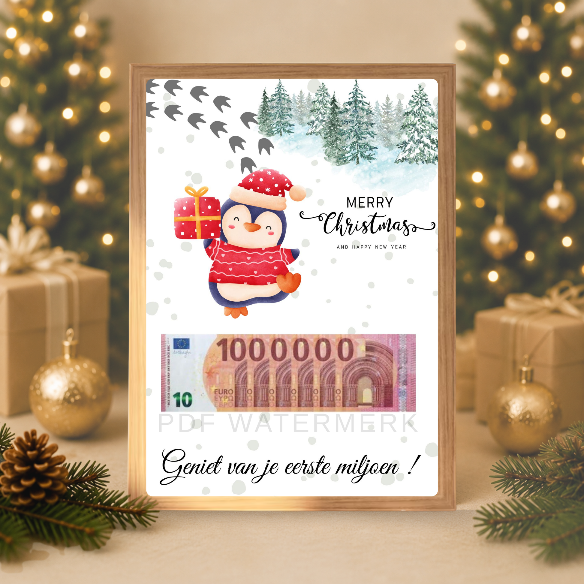 Origineel geld geven kerstmis