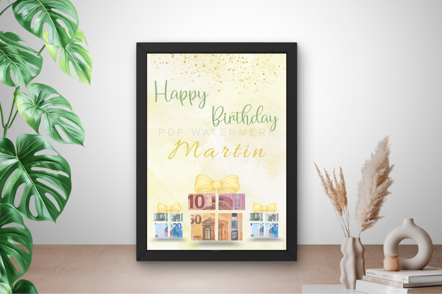 fotolijst - Originele manier van geld geven verjaardag