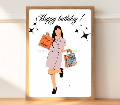 Geld geven leuk vepakt vrouw