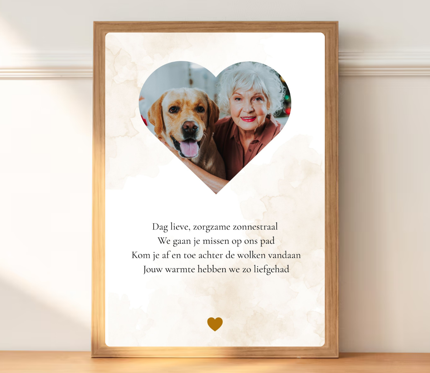 Blijvende herinnering overlijden moeder, vrouw, mama