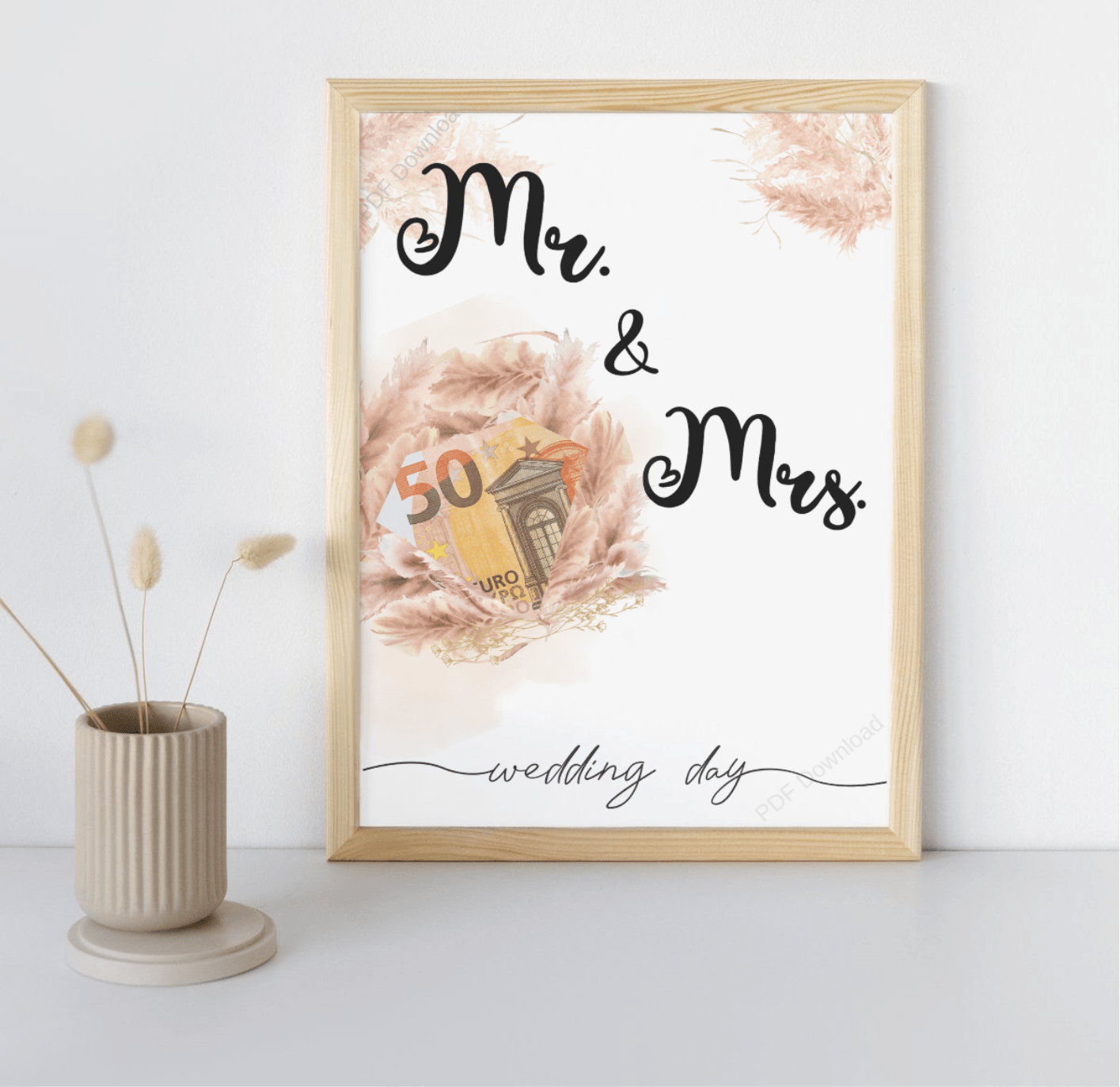 Mr&Mrs - PDF cadeau voor trouwerijen - PDF Cadeau