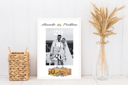 Bruiloft cadeau gepersonaliseerd