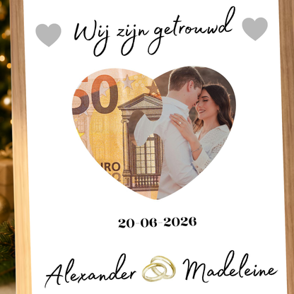 Gepersonaliseerd persoonlijk foto cadeau bruiloft