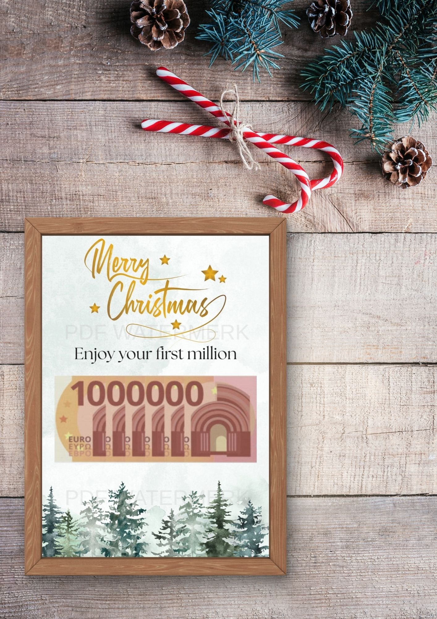 Kerstmis geld cadeautje inpakken