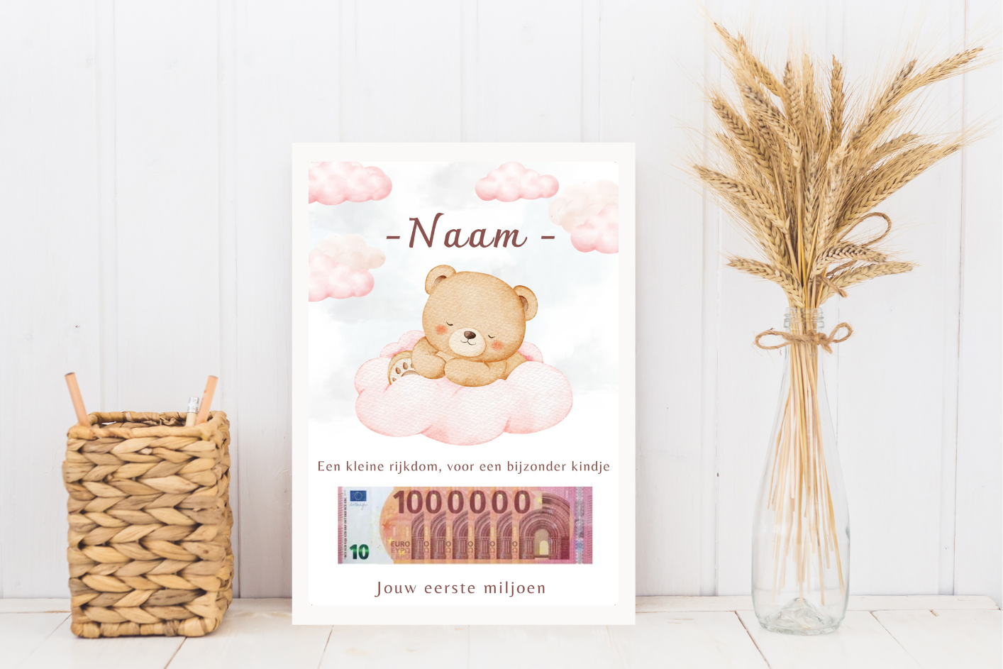 Geld geschenk geboorte meisje