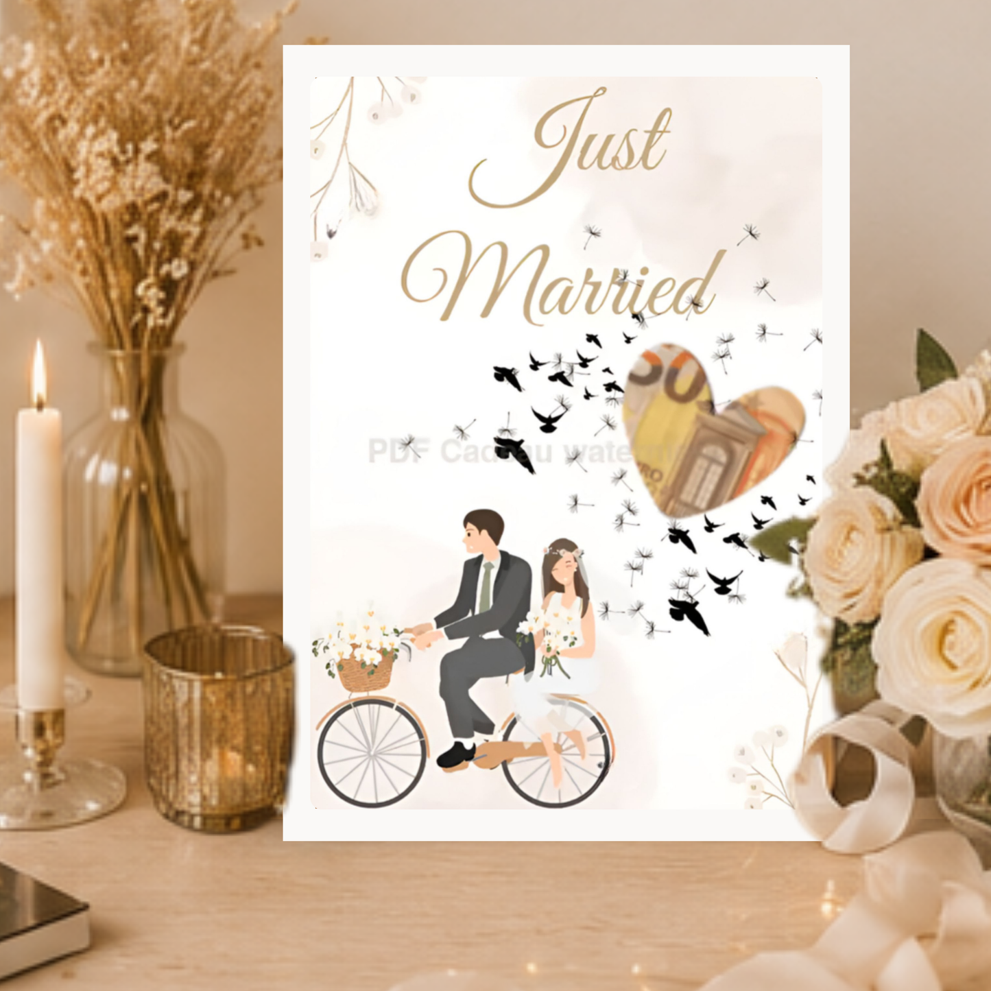 just married geld cadeau